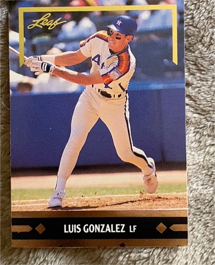 1991 Leaf Gold Rookies #BC2 Luis Gonzalez — front