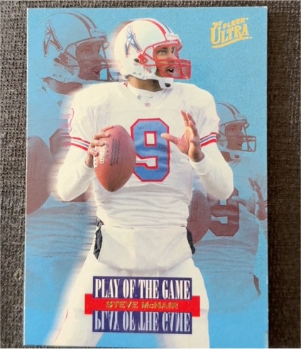 1997 Fleer Ultra #4 Steve McNair Play of the Game — front