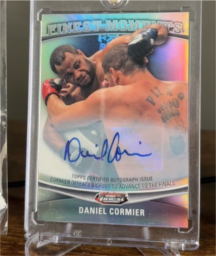 2012 Topps Finest Moments Daniel Cormier — front
