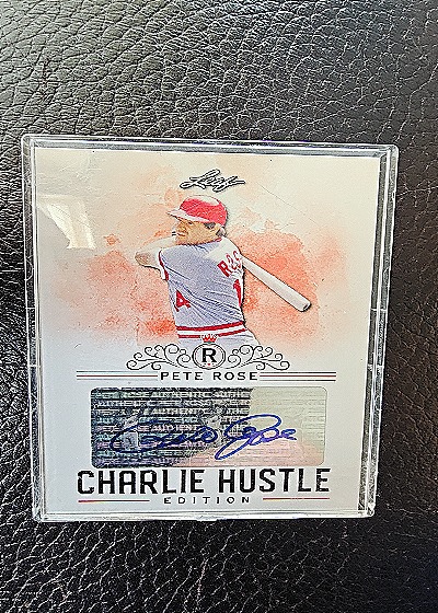 2020 Leaf Charlie Hustle Edition #AU-04 Pete Rose — front