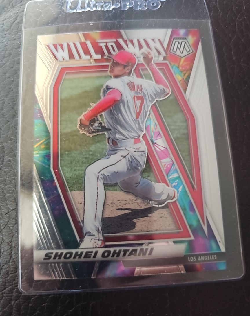2021 Panini Mosaic #WTW8 Shohei Ohtani Will to Win — front