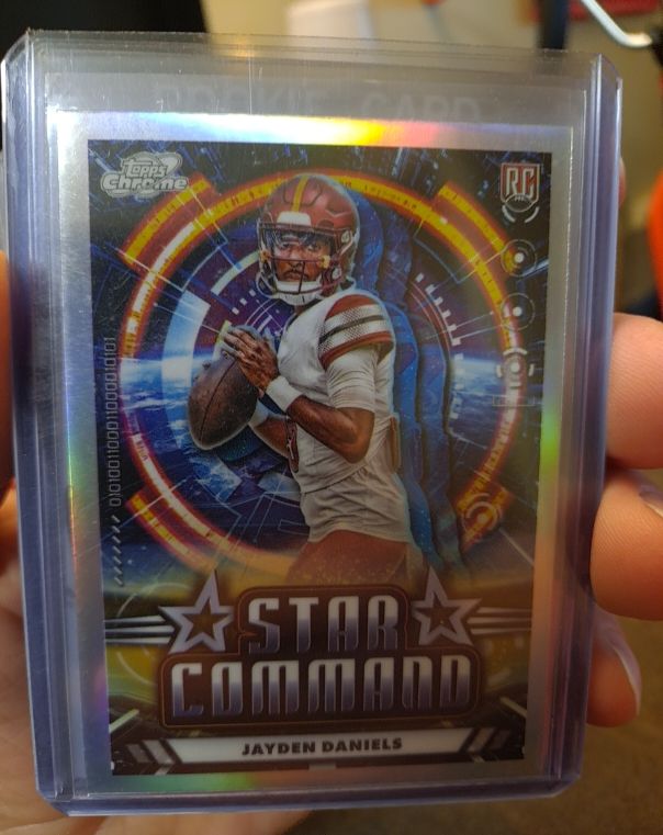2024 Topps Chrome Cosmic Star Command #SC-9 Jayden Daniels — front