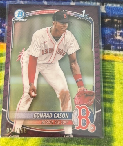 2025 Bowman Chrome Prospects #BCP-130 Conrad Cason — front