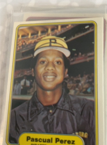 1982 Fleer #491 Pascual Perez — front