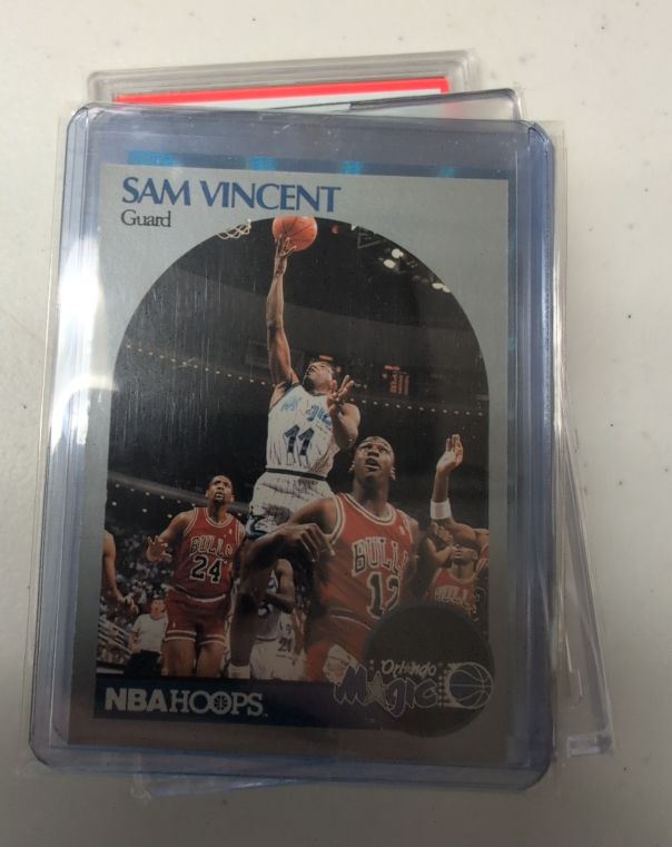 1990-91 NBA Hoops #223 Sam Vincent — front