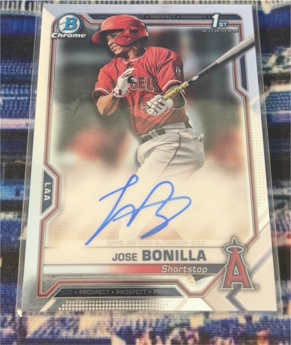 2021 Bowman Chrome #CPA-JBO Jose Bonilla — front