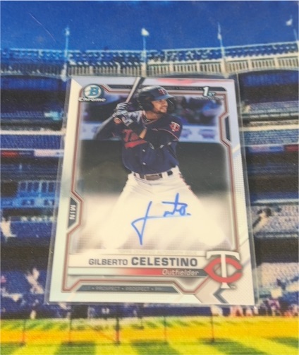 2021 Bowman Chrome #CPA-GC Gilberto Celestino — front