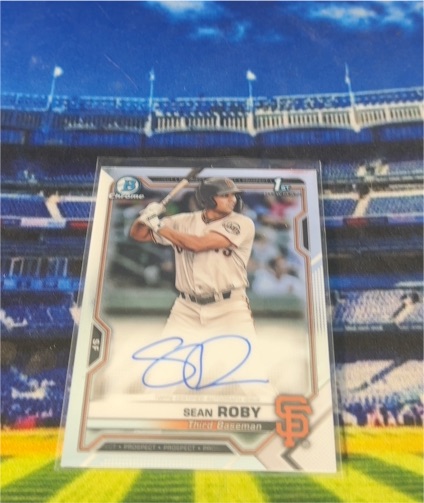 2021 Bowman Chrome #CPA-SRO Sean Roby Prospect Autographs — front