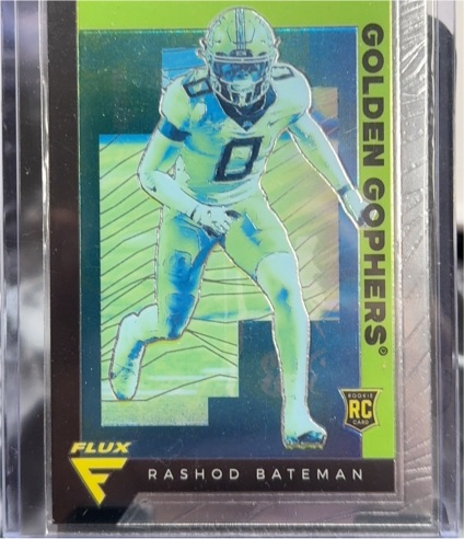 2021 Panini Chronicles Draft Picks Flux #243 Rashod Bateman Rookie — front
