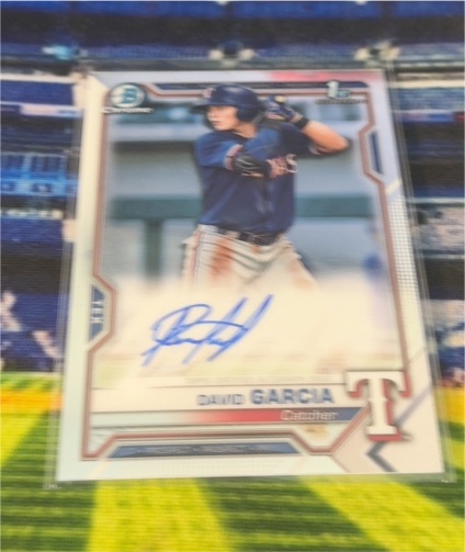2021 Bowman Chrome #CPA-DGA David Garcia — front