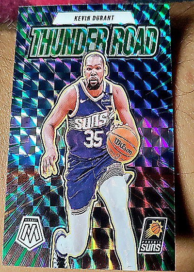 2024-25 Panini Mosaic Thunder Road Mosaic Prizm #2 Kevin Durant — front