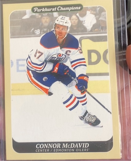 2023-24 Parkhurst Champions #1 Connor McDavid — front