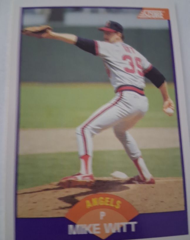 1989 Score #298 Mike Witt — front