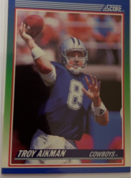 1990 Score #21 Troy Aikman — front