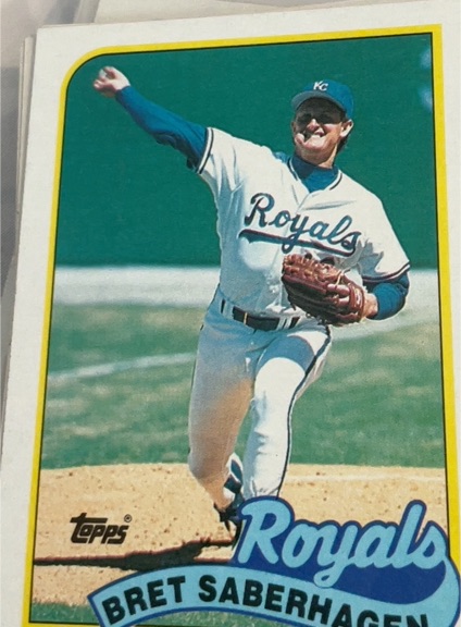 1989 Topps #750 Bret Saberhagen — front