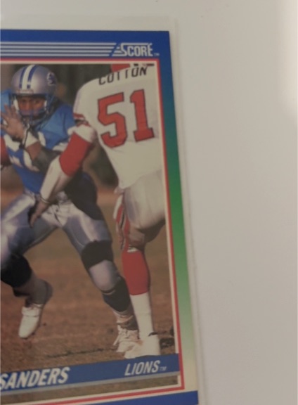 1990 Score #20 Barry Sanders — front