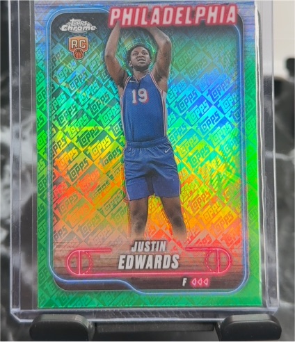 2024-25 Topps Chrome #161 Justin Edwards — front