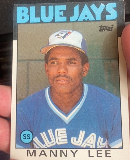 1986 Topps #23 Manny Lee — front