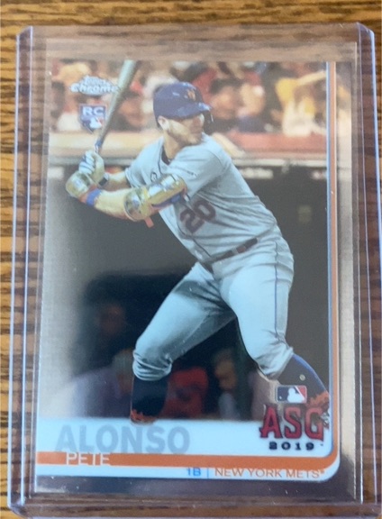 2019 Topps Chrome #86 Pete Alonso — front