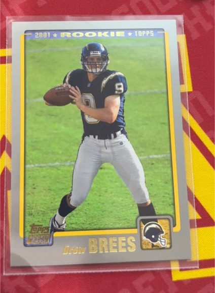2001 Topps #328 Drew Brees Rookie Card — front