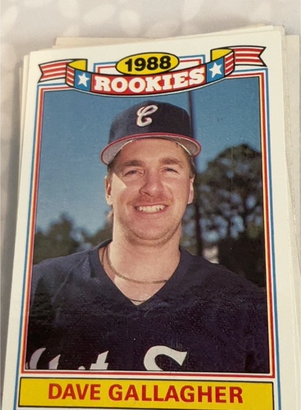 1989 Topps Rookies #8 Dave Gallagher — front