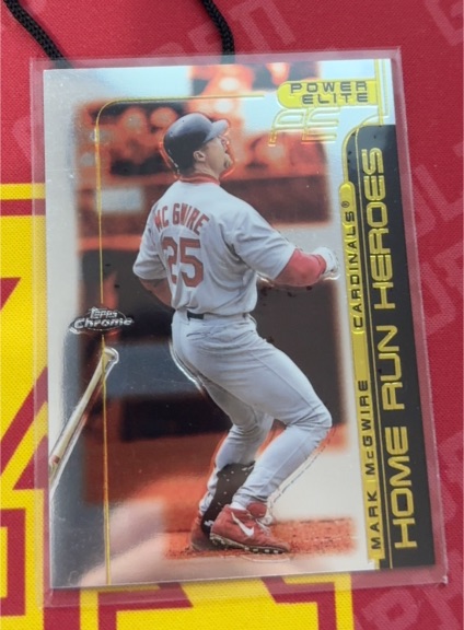 1999 Topps Chrome Power Elite Home Run Heroes #HRH-9 Mark McGwire — front