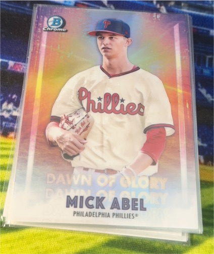2021 Bowman Chrome #DG-2 Mick Abel Dawn of Glory Mojo Refractor — front