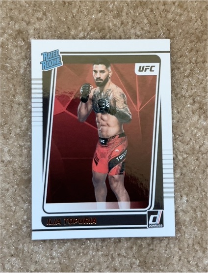 2022 Panini Donruss UFC #215 Ilia Topuria Rated Rookie — front