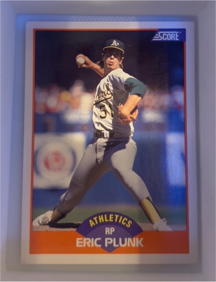 1989 Score #392 Eric Plunk — front