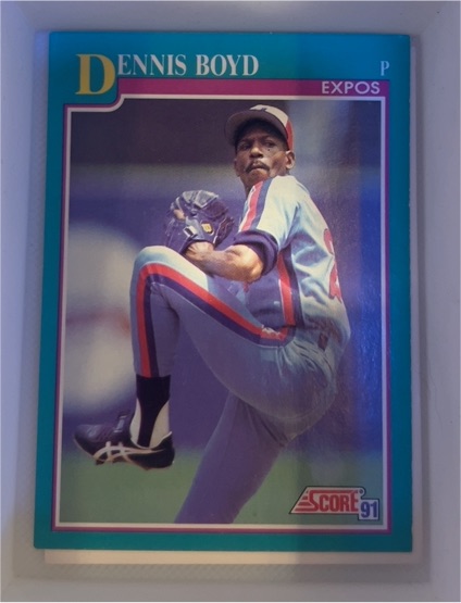 1991 Score #202 Dennis Boyd — front