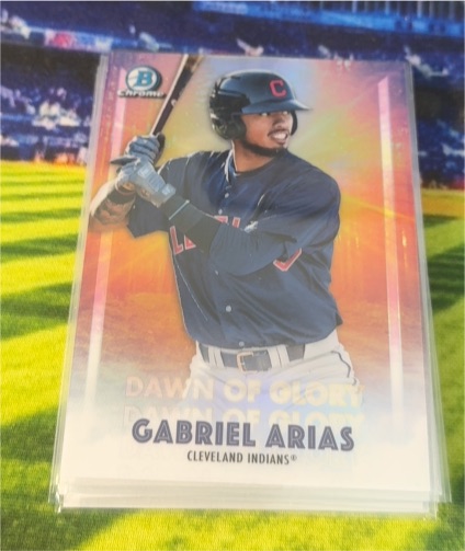 2021 Bowman Chrome Mojo Dawn of Glory #DG-5 Gabriel Arias — front