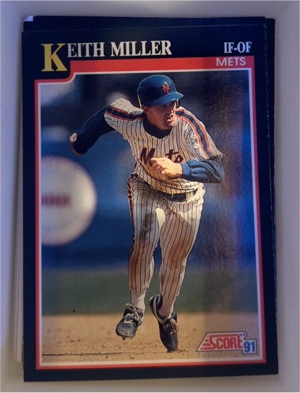 1991 Score #318 Keith Miller — front
