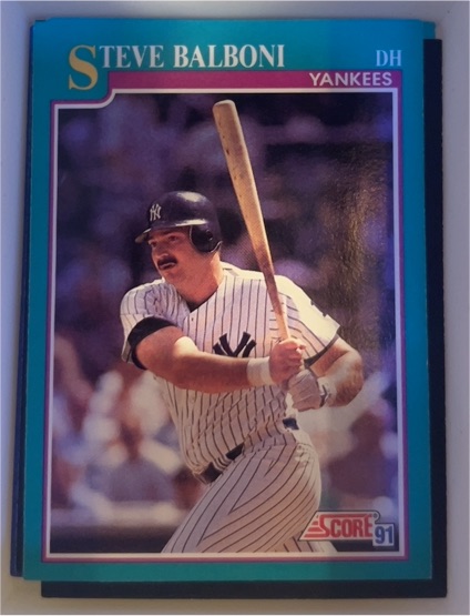 1991 Score #159 Steve Balboni — front