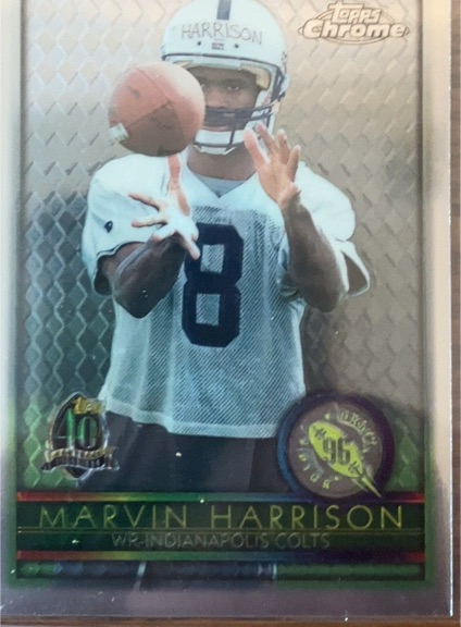 1996 Topps Chrome #156 Marvin Harrison — front