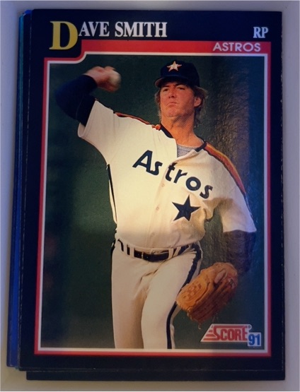 1991 Score #314 Dave Smith Houston Astros — front