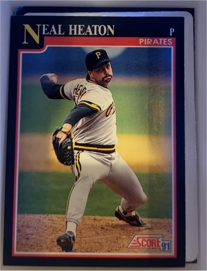 1991 Score #233 Neal Heaton — front