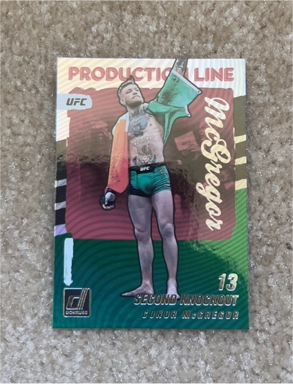 2022 Donruss UFC #1 Conor McGregor Production Line — front