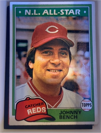 1981 Topps #600 Johnny Bench — front