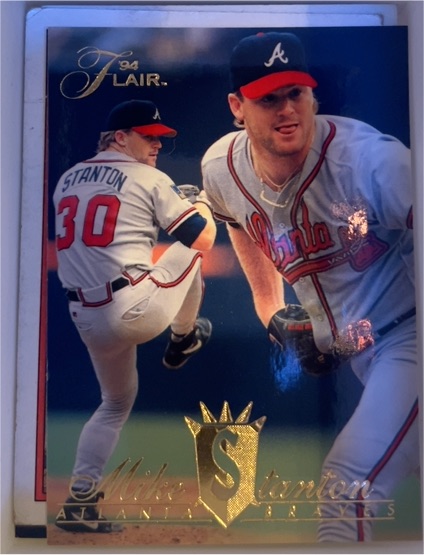 1994 Flair #358 Mike Stanton Atlanta Braves — front