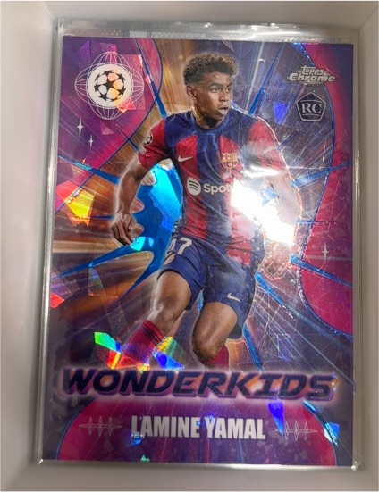 2023-24 Topps Chrome UEFA #WK-3 Lamine Yamal Wonderkids — front