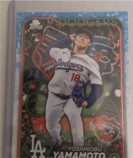 2024 Topps Holiday #H88 Yoshinobu Yamamoto — front