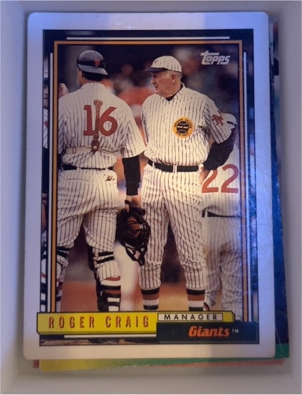 1992 Topps #109 Roger Craig — front