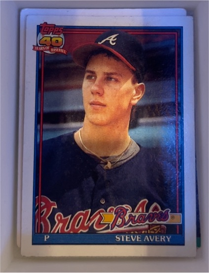 1991 Topps #227 Steve Avery — front