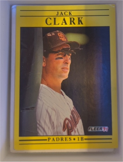 1991 Fleer #526 Jack Clark — front