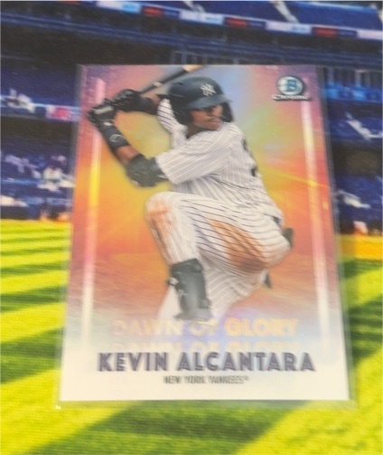 2021 Bowman Chrome Kevin Alcantara Mojo Dawn of Glory — front
