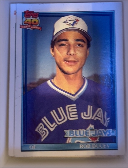 1991 Topps #101 Rob Ducey — front