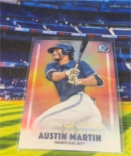 2021 Bowman Chrome Dawn of Glory #DOG-13 Austin Martin — front