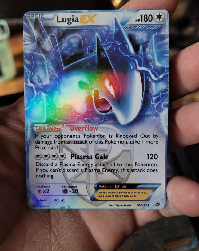 2013 Pokémon TCG Legendary Treasures #102 Lugia EX — front