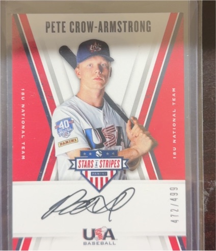 2019 Panini Stars & Stripes #472 Pete Crow-Armstrong — front