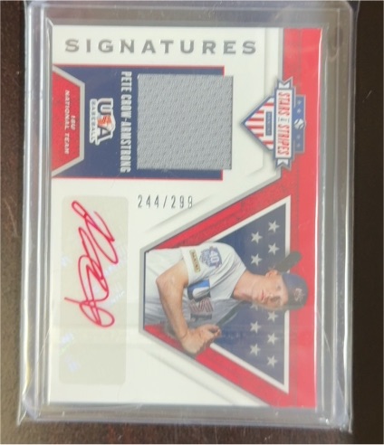 2019 Panini USA Baseball Stars & Stripes Signatures #S-PCA Pete Crow-Armstrong — front